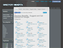 Tablet Screenshot of directorybenefits.com